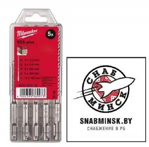 купить Набор буров SDS-plus M2 (5шт), MILWAUKEE