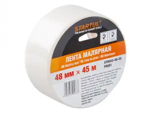 купить Лента малярная 48ммх45м STARTUL PROFI (ST9043-48-45), белая