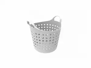 купить Корзинка Soft 10 л, снежно-белый, BEROSSI (Изделие из пластмассы. Размер 327 х 274 х 295 мм)