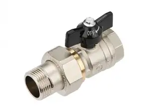 купить Кран шаровый 3/4" стандарт нар.-вн. бабочка (со сгоном) General Fittings