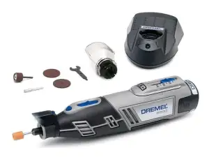 купить Аккум. гравер DREMEL 8220-5/65 в мет. кейсе + набор насадок (12.0 В, 1 акк., 2.0 А/ч, Li-Ion, 5000 - 33000 об/мин, цанга 3 мм)