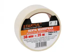 купить Лента малярная 38ммх25м STARTUL PROFI (ST9054-38-25), белая (производство РФ)