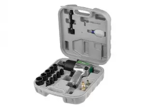купить Пневмогайковерт 1/2' ECO AIW-610 с лубрикатором и головками (580 Нм; Ударный мех-м: twin hammer; 7000 об/мин; Макс.резьба: М18; 220 л/мин;)