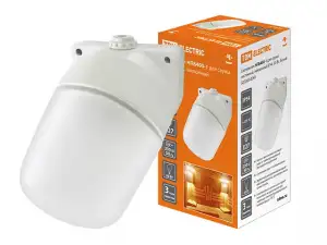 купить Светильник НПБ400-1 для сауны настенный, наклонный, IP54, 60 Вт, белый, TDM (пылебрызгозащищенный)