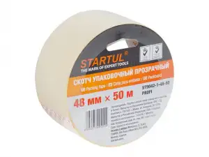 купить Скотч упаковочный прозрачный 48ммх50м STARTUL PROFI (ST9042-1-48-50) (плотность 45мкм)