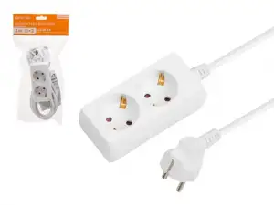 купить Удлинитель 3м (2 роз., 2,2кВт, с/з, ПВС 3х0,75) Юпитер (ЮПИТЕР)