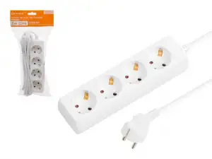 купить Удлинитель 3м (4 роз., 2,2кВт, с/з, ПВС 3х0,75) Юпитер (ЮПИТЕР)