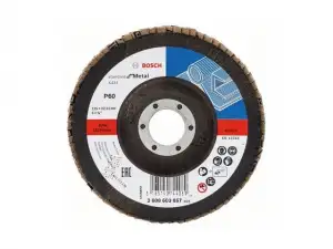 купить Круг лепестковый 125х22.2 мм K60 конический STANDARD FOR METAL BOSCH
