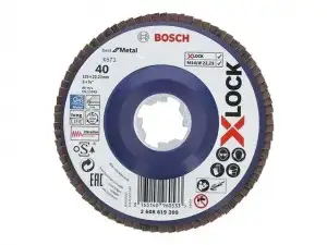 купить Круг лепестковый 125х22.2 мм G40 плоский BEST FOR METAL X-LOCK BOSCH