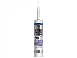 купить Клей монтажный POINT 'Клей вместо гвоздей 98', 280мл (бежевый, всесезонный, экстра быстрый)