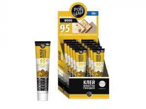 купить Клей монтажный POINT 'Клей вместо гвоздей 95', 80мл (прозрачный, для деревянных, ДСП, ДВП и ОСБ конструкций)
