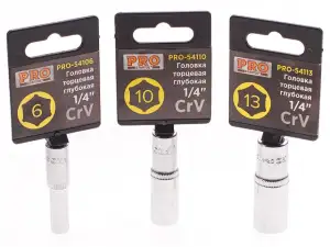купить Головка 1/4" 13мм 6гр. глубокая PRO STARTUL (PRO-54113)