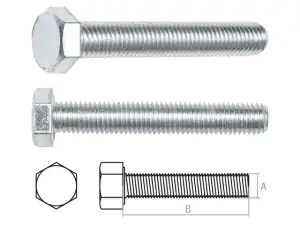 купить Болт М12х30 мм шестигр., цинк, кл.пр. 5.8, DIN 933 (20 шт в карт. уп.) STARFIX