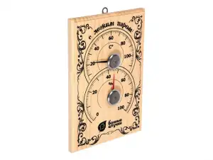 купить Термометр с гигрометром Банная станция 18х12х2,5 см для бани и сауны, 'Банные штучки' (БАННЫЕ ШТУЧКИ)