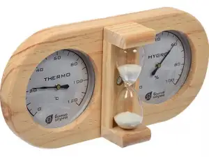 купить Термометр с гигрометром Банная станция с песочными часами, "Банные штучки" (БАННЫЕ ШТУЧКИ)