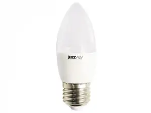 купить Лампа светодиодная C37 СВЕЧА 8Вт PLED-LX 220-240В Е27 3000К JAZZWAY (60 Вт  аналог лампы накаливания, 640Лм,теплый)