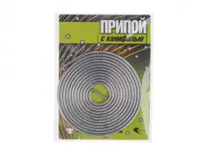 купить Припой ПОС 61 трубка, спираль ф1,5мм, с канифолью (Длина 1 м.) (Векта)