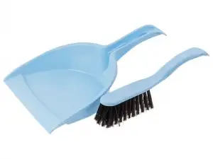 купить Щетка-сметка + совок (набор для уборки), Solid, голубой, PERFECTO LINEA