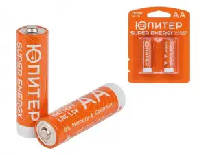 купить Батарейка AA LR6 1,5V alkaline 2шт. ЮПИТЕР