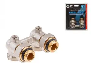 купить Клапан для нижнего подключения радиаторов 3/4' шаровой AVE289001 AV Engineering