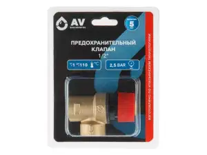 купить Предохранительный клапан 1/2' 2,5 Бар AV Engineering