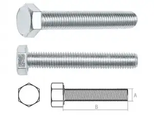 купить Болт М10х40 мм шестигр., цинк, кл.пр. 8.8, DIN 933 (20 кг) STARFIX
