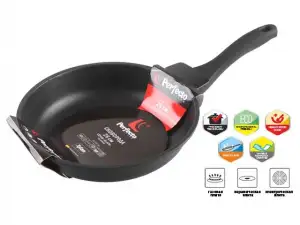 купить Сковорода литая ф 26х6.0 см, алюм., антиприг. покр., серия Black, PERFECTO LINEA