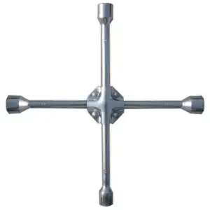купить Ключ-крест баллонный, 17 х 19 х 21 мм, под квадрат 1/2, усиленный, толщина 16 мм Matrix Professional