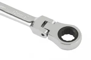 купить Ключ комбинированный трещоточный, 13 мм, CrV, шарнирный, зеркальный хром Matrix Professional