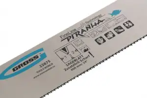 купить Пильное полотно для прецизионного стусла "Piranha", 600 мм, каленый зуб 3D, 18 TPI Gross