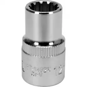 купить Головка торцевая spline 1/2" 6гр. 12мм L38мм CrV на держателе "Yato"