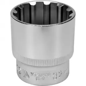 купить Головка торцевая spline 1/2" 6гр. 32мм L45мм CrV на держателе "Yato"