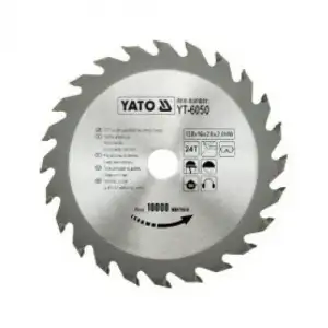 купить Диск пильный по дереву 130/16 24T с твердосплавными напайками "Yato"
