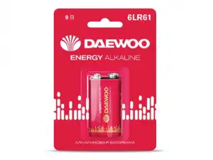 купить Батарейка 6LR61 9V alkaline BL-1шт DAEWOO ENERGY