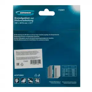 купить Пильный диск по дереву 130 x 20/16 x 24Т Gross