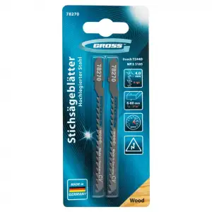 купить Полотна для электролобзика  по дереву, 2 шт, ( 3105-T244D ) Gross