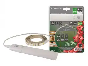 купить Подсветка умная SMD2835-30LED/m-IP20-5В-2,4Вт-6000К(1 м), датчик движ., 4хААА TDM