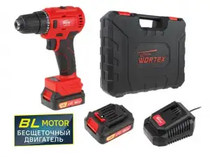 купить Аккум. дрель-шуруповерт WORTEX BD 1220-1 DLi в чем. (12.0 В, БЕСЩЁТОЧНЫЙ, 2 акк., 1.5 А/ч Li-Ion, 2 ск., 40 Нм, шур. до 6 мм, НЕ подходит к линейке AL