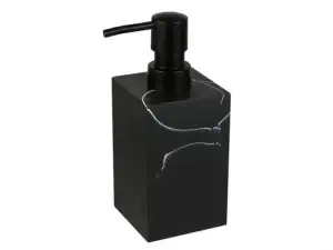 купить Диспенсер (дозатор) для мыла MARBLE, черный, PERFECTO LINEA (Композитный материал: полирезин под натуральный камень)