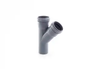 купить Тройник ВК 40/40х45 РТП (Для внутренней канализации) (РосТурПласт)