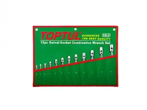 купить Набор ключей рожково-шарнирных 8-19 мм 12пр. TOPTUL (GAAA1208)