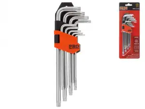 купить Набор ключей Torx T10-T50 9шт длинных PRO STARTUL (PRO-4195) (с отверстием)