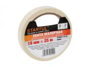 купить Лента малярная 19ммх25м STARTUL PROFI (ST9054-19-25), белая (производство РФ)
