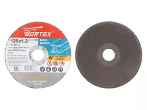 купить Круг отрезной 125х1.2x22.2 мм для металла WORTEX