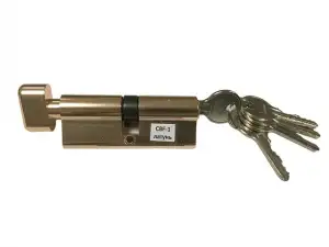 купить Евроцилиндр с вертушкой DORMA CBF-1 60 (30x30В) латунь (английский ключ)