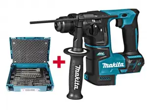 купить Аккум. перфоратор MAKITA DHR 171 RTJ в чем. + Набор насадок MAKITA (17 шт.) (B-53877) (18.0 В, 2 акк., 5.0 А/ч Li-Ion, 1.2 Дж, вес 2.8 кг,)