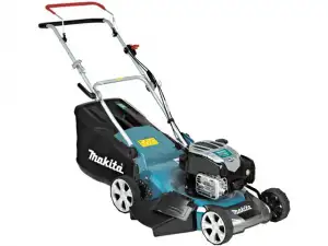 купить Газонокосилка бензиновая MAKITA PLM 4630 N2 (3.5 л.с., шир. 460 мм, выс. 20-75 мм, мульчир. стальн. корпус, травосборник 60 л)
