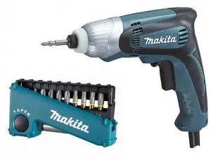 купить Шуруповерт MAKITA TD 0100 в кор. + Акция (набор насадок) (230 Вт, патрон внутр. шестигр. 1/4", 100 Нм,)