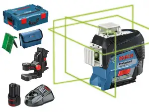 купить Нивелир лазерный линейный BOSCH GLL 3-80 CG c аккумулятором L-BOXX (проекция: 3 плоскости 360°, до 120 м, +/- 0.20 мм/м, резьба 1/4, 5/8')