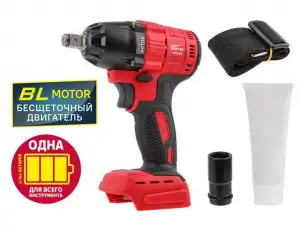 купить Аккум. ударный гайковерт WORTEX CWR 0318 в кор. ALL1 (18.0 В, БЕЗ АККУМУЛЯТОРА И ЗУ, посадочн. квадрат 1/2 ", 310 Нм, вес 2.0 кг)